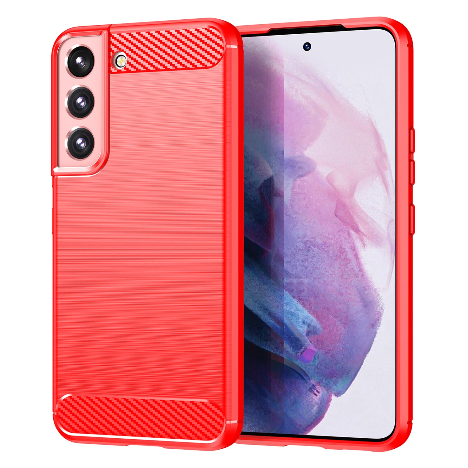 For Samsung Galaxy S23 Carbon Fiber Texture Soft TPU Case Drop-proof Brushed Phone Cover For Samsung Galaxy S23 Carbon Fiber Texture Soft TPU Case Drop-proof Brushed Phone Cover